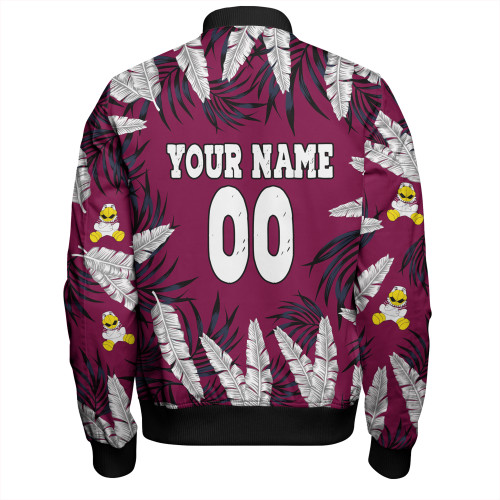 Manly Warringah Sea Eagles Bomber Jacket - Tropical Patterns Eagles Bomber Jacket Manly Warringah Sea Eagles Bomber Jacket - Tropical Patterns Eagles Bomber Jacket