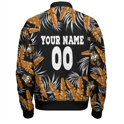 Wests Tigers Custom Bomber Jacket - Tropical Patterns Wests Tigers Bomber Jacket Wests Tigers Custom Bomber Jacket - Tropical Patterns Wests Tigers Bomber Jacket