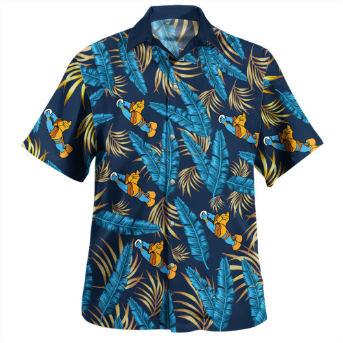 Gold Coast Titans Custom Hawaiian Shirt - Tropical Patterns Gold Coast Titans Hawaiian Shirt