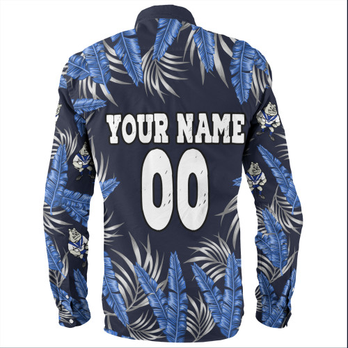 Canterbury-Bankstown Bulldogs Custom Long Sleeve Shirt - Tropical Patterns Bulldogs Long Sleeve Shirt Canterbury-Bankstown Bulldogs Custom Long Sleeve Shirt - Tropical Patterns Bulldogs Long Sleeve Shirt