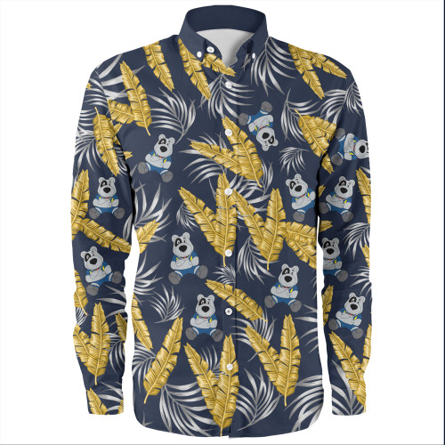 North Queensland Cowboys Custom Long Sleeve Shirt - Tropical Patterns North Queensland Cowboys Long Sleeve Shirt