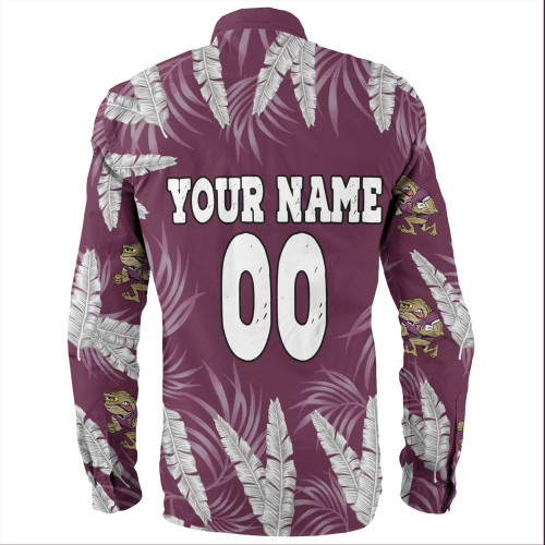 Cane Toads Custom Long Sleeve Shirt - Tropical Patterns QLD Long Sleeve Shirt