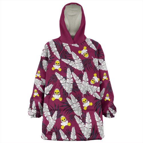 Manly Warringah Sea Eagles Snug Hoodie - Tropical Patterns Eagles Snug Hoodie