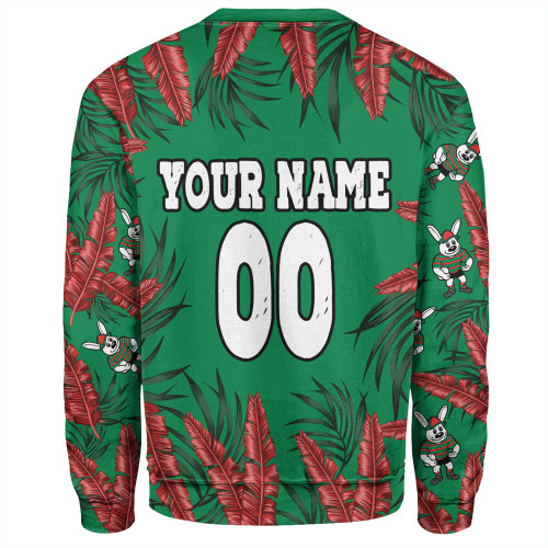 South Sydney Rabbitohs Sweatshirt - Tropical Patterns Bunnies Sweatshirt South Sydney Rabbitohs Sweatshirt - Tropical Patterns Bunnies Sweatshirt