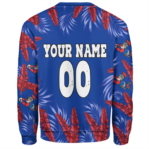 Newcastle Knights Custom Sweatshirt - Tropical Patterns Knights Sweatshirt Newcastle Knights Custom Sweatshirt - Tropical Patterns Knights Sweatshirt