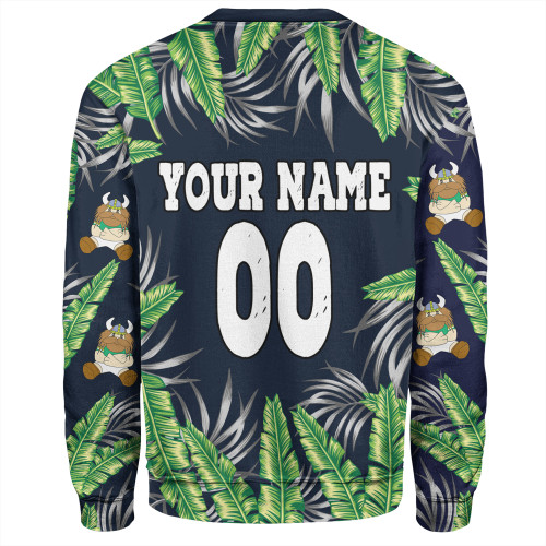 Canberra Raiders Custom Sweatshirt - Tropical Patterns Canberra Raiders Sweatshirt Canberra Raiders Custom Sweatshirt - Tropical Patterns Canberra Raiders Sweatshirt