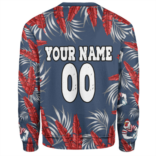 Sydney Roosters Custom Sweatshirt - Tropical Patterns Sydney Roosters Sweatshirt Sydney Roosters Custom Sweatshirt - Tropical Patterns Sydney Roosters Sweatshirt