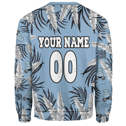 Cronulla-Sutherland Sharks Sweatshirt - Tropical Patterns Sharkies Sweatshirt Cronulla-Sutherland Sharks Sweatshirt - Tropical Patterns Sharkies Sweatshirt
