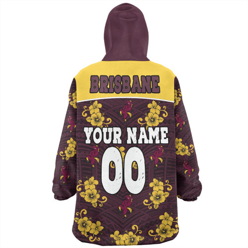 Brisbane Broncos Custom Snug Hoodie - Brisbane Broncos With Maori Patterns Snug Hoodie Brisbane Broncos Custom Snug Hoodie - Brisbane Broncos With Maori Patterns Snug Hoodie