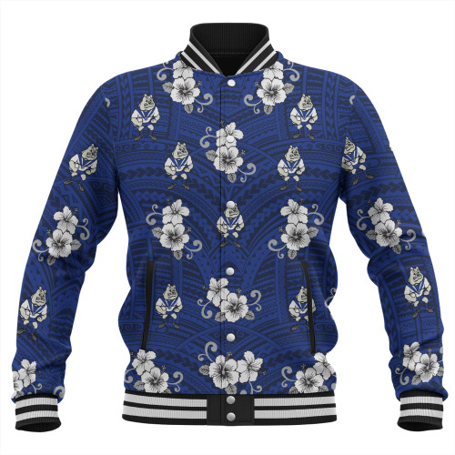 Canterbury-Bankstown Bulldogs Custom Baseball Jacket - Bulldogs With Maori Patterns Baseball Jacket