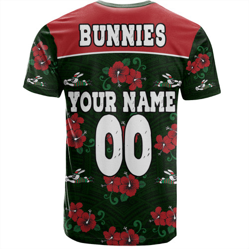 South Sydney Rabbitohs T-Shirt - Bunnies With Maori Patterns T-Shirt