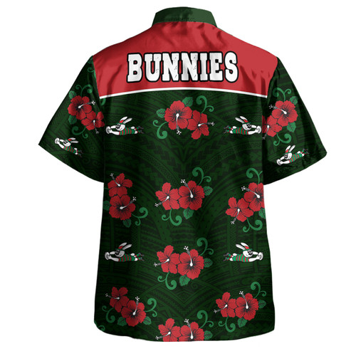 South Sydney Rabbitohs Hawaiian Shirt - Bunnies With Maori Patterns Hawaiian Shirt South Sydney Rabbitohs Hawaiian Shirt - Bunnies With Maori Patterns Hawaiian Shirt