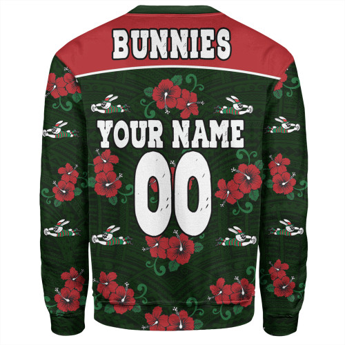 South Sydney Rabbitohs Sweatshirt - Bunnies With Maori Patterns Sweatshirt South Sydney Rabbitohs Sweatshirt - Bunnies With Maori Patterns Sweatshirt