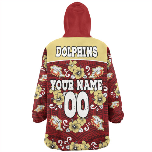Redcliffe Dolphins Custom Snug Hoodie - Redcliffe Dolphins With Maori Patterns Snug Hoodie Redcliffe Dolphins Custom Snug Hoodie - Redcliffe Dolphins With Maori Patterns Snug Hoodie
