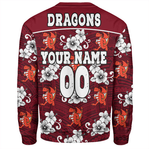 St. George Illawarra Dragons Custom Sweatshirt - St. George Illawarra Dragons With Maori Patterns Sweatshirt St. George Illawarra Dragons Custom Sweatshirt - St. George Illawarra Dragons With Maori Patterns Sweatshirt