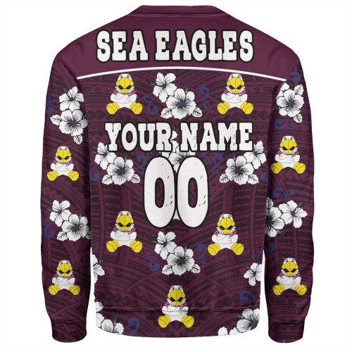 Manly Warringah Sea Eagles Sweatshirt - Manly Warringah Sea Eagles With Maori Patterns Sweatshirt Manly Warringah Sea Eagles Sweatshirt - Manly Warringah Sea Eagles With Maori Patterns Sweatshirt