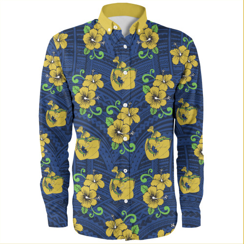 Parramatta Eels Custom Long Sleeve Shirt - Parramatta Eels With Maori Patterns Long Sleeve Shirt