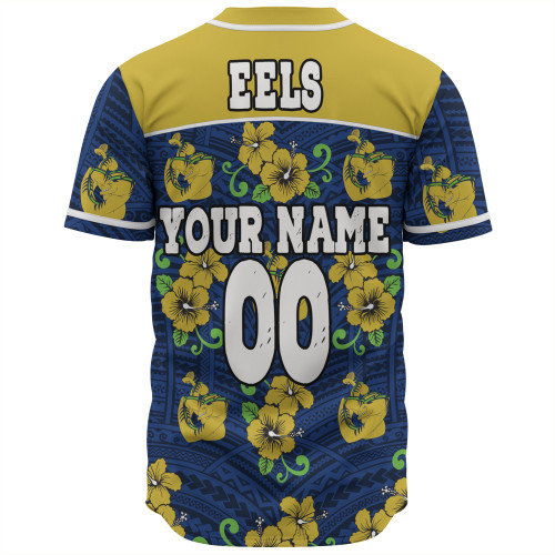 Parramatta Eels Custom Baseball Shirt - Parramatta Eels With Maori Patterns Baseball Shirt Parramatta Eels Custom Baseball Shirt - Parramatta Eels With Maori Patterns Baseball Shirt