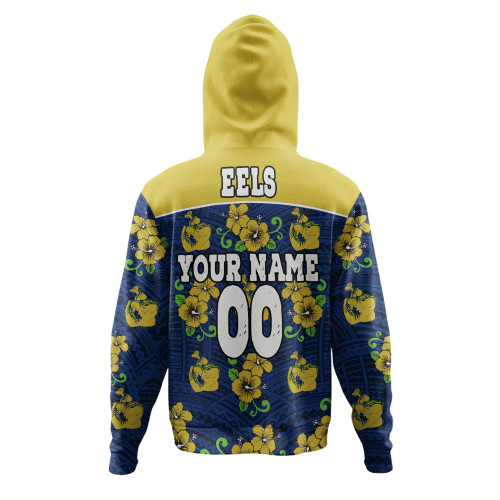 Parramatta Eels Custom Hoodie - Parramatta Eels With Maori Patterns Hoodie Parramatta Eels Custom Hoodie - Parramatta Eels With Maori Patterns Hoodie