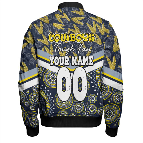 North Queensland Cowboys Bomber Jacket - Tropical Patterns And Dot Painting Eat Sleep Rugby Repeat North Queensland Cowboys Bomber Jacket - Tropical Patterns And Dot Painting Eat Sleep Rugby Repeat