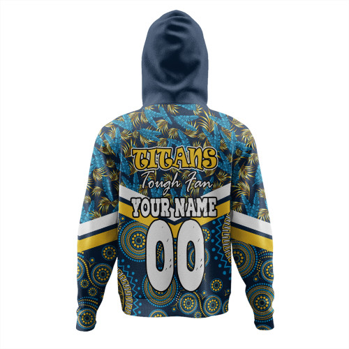 Gold Coast Titans Sport Hoodie - Tropical Patterns And Dot Painting Eat Sleep Rugby Repeat Gold Coast Titans Sport Hoodie - Tropical Patterns And Dot Painting Eat Sleep Rugby Repeat