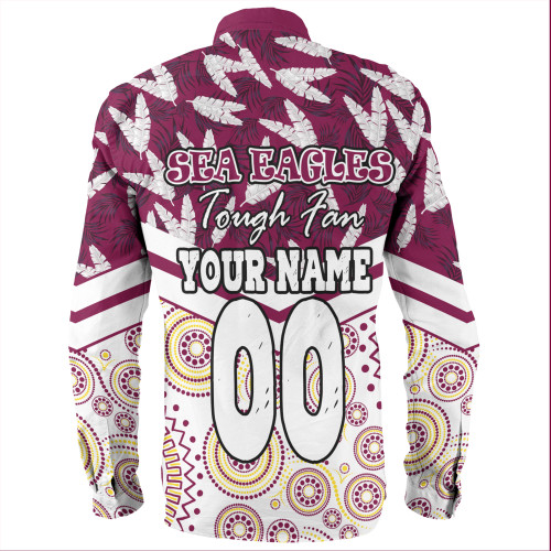 Manly Warringah Sea Eagles Long Sleeve Shirt - Tropical Patterns And Dot Painting Eat Sleep Rugby Repeat Manly Warringah Sea Eagles Long Sleeve Shirt - Tropical Patterns And Dot Painting Eat Sleep Rugby Repeat