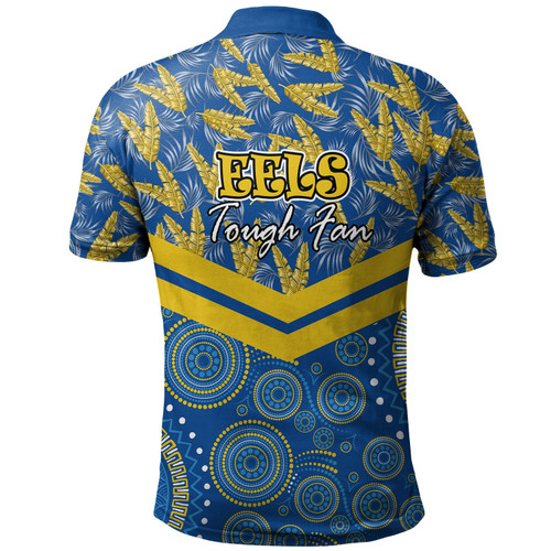 Parramatta Eels Sport Polo Shirt - Tropical Patterns And Dot Painting Eat Sleep Rugby Repeat Parramatta Eels Sport Polo Shirt - Tropical Patterns And Dot Painting Eat Sleep Rugby Repeat