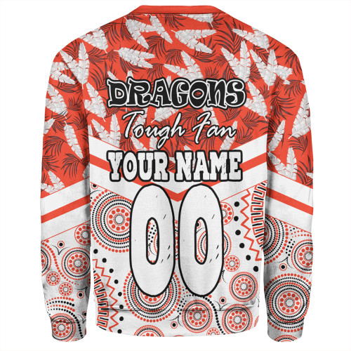 St. George Illawarra Dragons Sweatshirt - Tropical Patterns And Dot Painting Eat Sleep Repeat St. George Illawarra Dragons Sweatshirt - Tropical Patterns And Dot Painting Eat Sleep Repeat