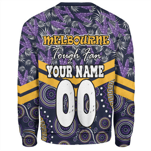 Melbourne Storm Sweatshirt - Tropical Patterns And Dot Painting Eat Sleep Rugby Repeat Melbourne Storm Sweatshirt - Tropical Patterns And Dot Painting Eat Sleep Rugby Repeat
