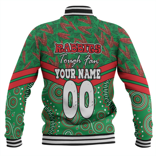 South Sydney Rabbitohs Baseball Jacket - Tropical Patterns And Dot Painting Eat Sleep Rugby Repeat South Sydney Rabbitohs Baseball Jacket - Tropical Patterns And Dot Painting Eat Sleep Rugby Repeat