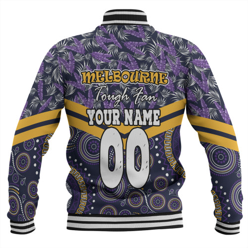 Melbourne Storm Baseball Jacket - Tropical Patterns And Dot Painting Eat Sleep Rugby Repeat Melbourne Storm Baseball Jacket - Tropical Patterns And Dot Painting Eat Sleep Rugby Repeat