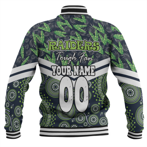Canberra Raiders Baseball Jacket - Tropical Patterns And Dot Painting Eat Sleep Rugby Repeat Canberra Raiders Baseball Jacket - Tropical Patterns And Dot Painting Eat Sleep Rugby Repeat