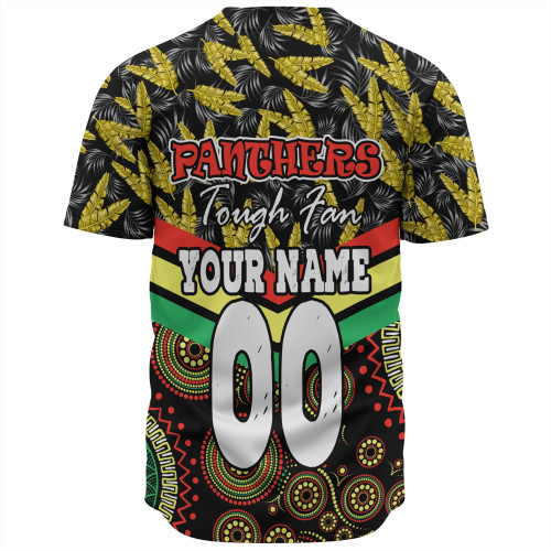 Penrith Panthers Baseball Shirt - Tropical Patterns And Dot Painting Eat Sleep Rugby Repeat Penrith Panthers Baseball Shirt - Tropical Patterns And Dot Painting Eat Sleep Rugby Repeat