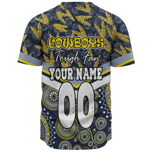 North Queensland Cowboys Baseball Shirt - Tropical Patterns And Dot Painting Eat Sleep Rugby Repeat North Queensland Cowboys Baseball Shirt - Tropical Patterns And Dot Painting Eat Sleep Rugby Repeat