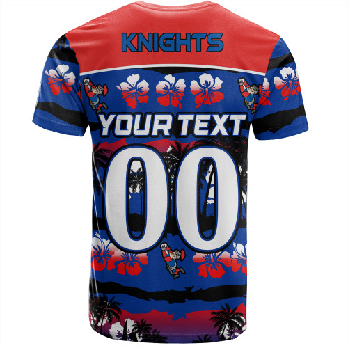 Newcastle Knights Sport T-Shirt - Tropical Hibiscus and Coconut Trees Newcastle Knights Sport T-Shirt - Tropical Hibiscus and Coconut Trees