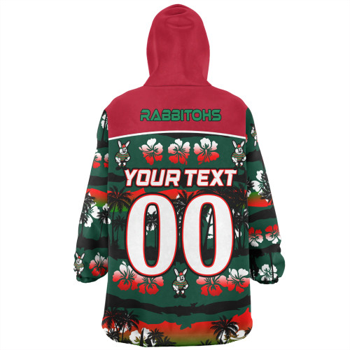 South Sydney Rabbitohs Snug Hoodie - Tropical Hibiscus and Coconut Trees South Sydney Rabbitohs Snug Hoodie - Tropical Hibiscus and Coconut Trees