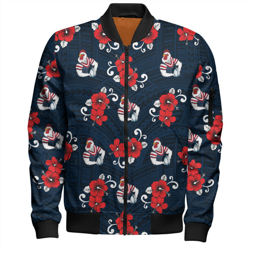 Sydney Roosters Bomber Jacket - With Maori Pattern