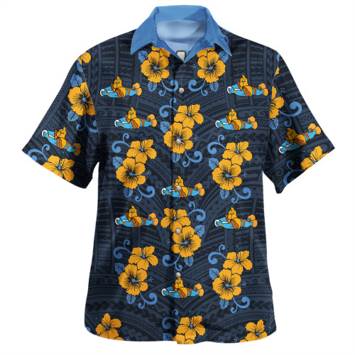Gold Coast Titans Sport Hawaiian Shirt - With Maori Pattern