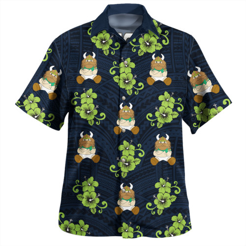 Canberra Raiders Hawaiian Shirt - With Maori Pattern