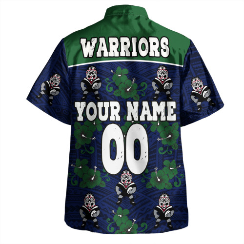 New Zealand Warriors Sport Hawaiian Shirt - With Maori Pattern New Zealand Warriors Sport Hawaiian Shirt - With Maori Pattern