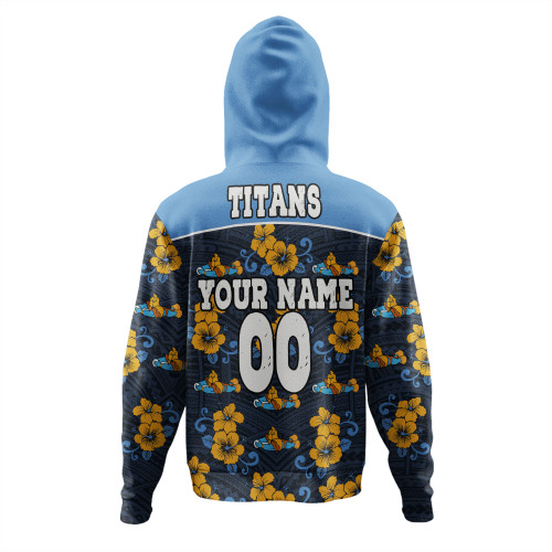 Gold Coast Titans Sport Hoodie - With Maori Pattern Gold Coast Titans Sport Hoodie - With Maori Pattern
