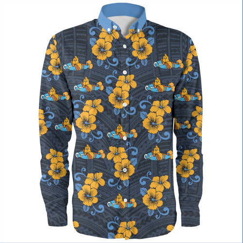 Gold Coast Titans Sport Long Sleeve Shirt - With Maori Pattern