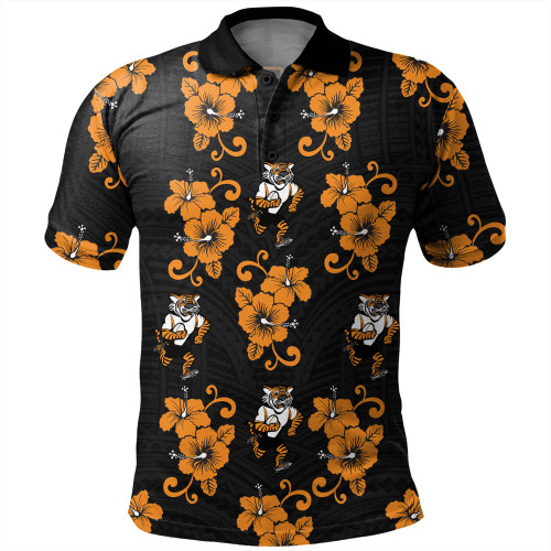 Wests Tigers Polo Shirt - With Maori Pattern