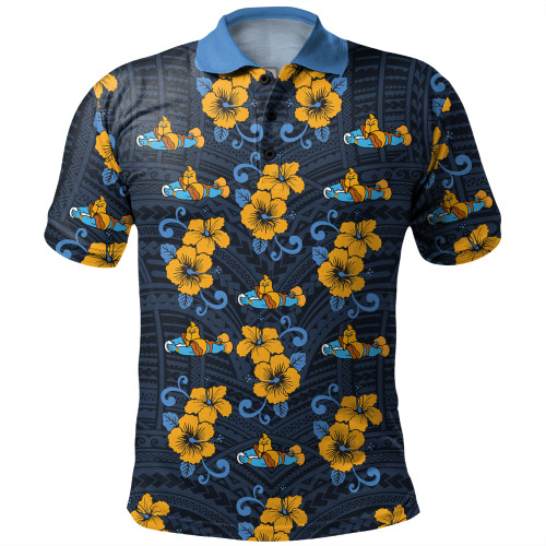 Gold Coast Titans Sport Polo Shirt - With Maori Pattern