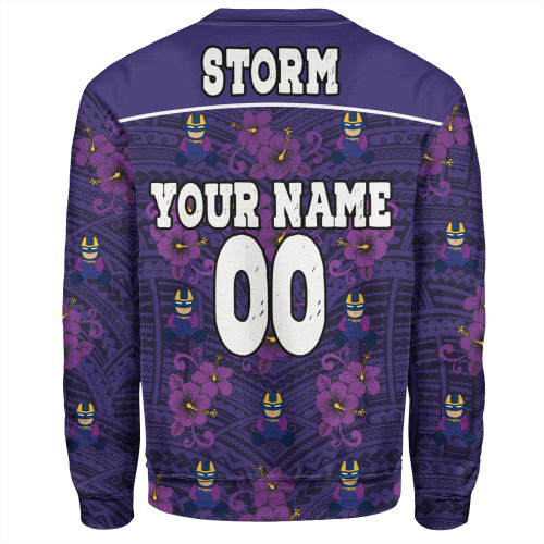 Melbourne Storm Sweatshirt - With Maori Pattern Melbourne Storm Sweatshirt - With Maori Pattern