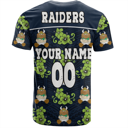 Canberra Raiders T-Shirt - With Maori Pattern Canberra Raiders T-Shirt - With Maori Pattern