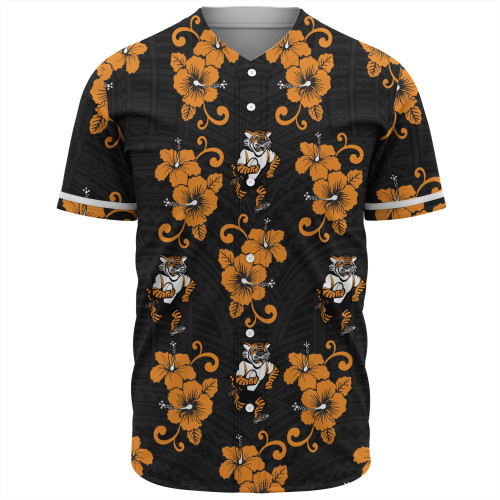 Wests Tigers Baseball Shirt - With Maori Pattern
