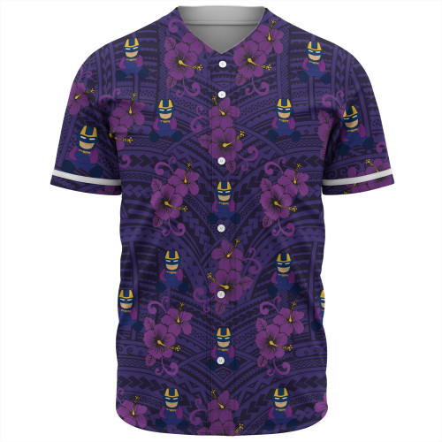 Melbourne Storm Baseball Shirt - With Maori Pattern