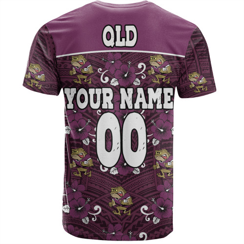 Cane Toads Custom T-Shirt - QLD With Maori Patterns T-Shirt Cane Toads Custom T-Shirt - QLD With Maori Patterns T-Shirt