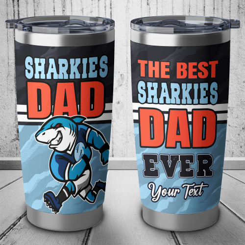 Sutherland and Cronulla Custom Tumbler - Best Dad Ever Tumbler